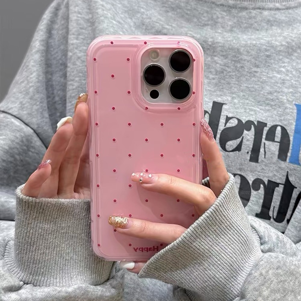 Ốp Điện Thoại Kẹo Chấm Cho iPhone 17ProMax 16Pro 15 14 13 12 Pro Max Bảo Vệ Toàn Diện Chống Sốc Hai Lớp Bảo Vệ Acrylic