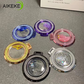 Đa Năng Giá Đỡ Điện Thoại Di Động Vòng Từ Tính Không Dây Dán Gấp Ngón Tay Sang Trọng Cát Cát Lỏng Lấp Lánh Giá Đỡ Kim Loại Phụ Kiện Điện Thoại Di Động