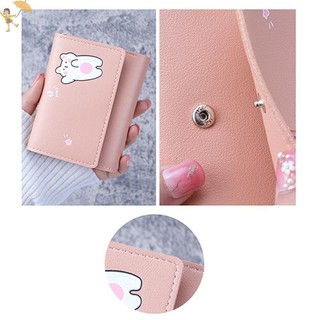 [Gou] Ví nhỏ ngắn dễ thương dành cho nữ Sinh viên Hộp đựng thẻ gấp ba lần Cô gái Túi đựng thẻ Ví đựng tiền xu Ví nữ Túi hoạt hình VN