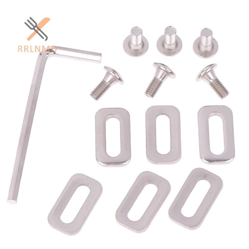RRLNMD 1 Bộ Bàn Đạp Đường Bộ Cleats Vòng Đệm Cho SPD Cleat Vít Xe Đạp Đĩa Cho Cleat Sửa Chữa M5 Vít Gioăng Xe Đạp Phụ Kiện MỚI