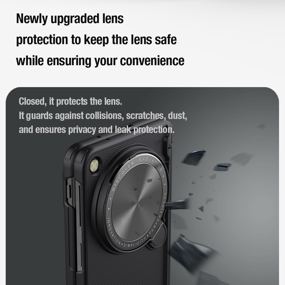 Nillkin Cho OPPO Find N5 N3 / OnePlus Mở Siêu Mờ Shield Prop PC Chống Sốc Chống Rơi Bảo Vệ Ống Kính Máy Ảnh Chân Đế Ốp Lưng Cứng Từ Tính Vỏ Điện Thoại