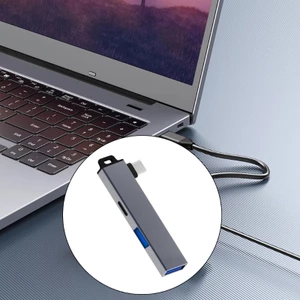 MOON Hợp kim nhôm USB C Hub Type C Trung tâm mở rộng với cổng USB đôi cho máy tính xách tay