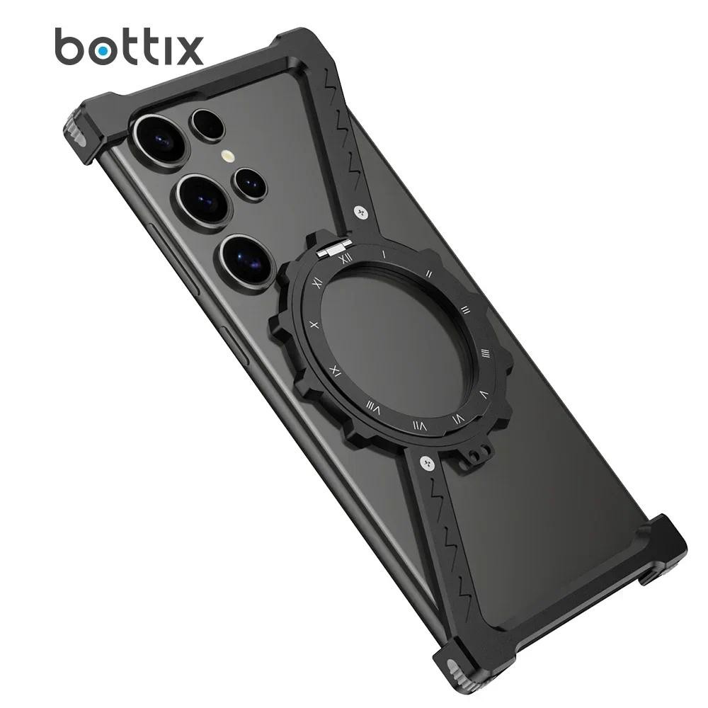 Z Hình Dành Cho Samsung Galaxy S26 S25 S24 Siêu Viền Ốp Lưng S23 U S22 Ánh Sáng Dạ Quang Khung Kim Loại Tích Hợp 360° Giá đỡ xoay
