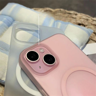 Ốp điện thoại cứng PC trong suốt mờ siêu mỏng từ tính cho iPhone 16 15 14 13 12 11 Pro Max 14 15 Plus Ốp lưng trong suốt