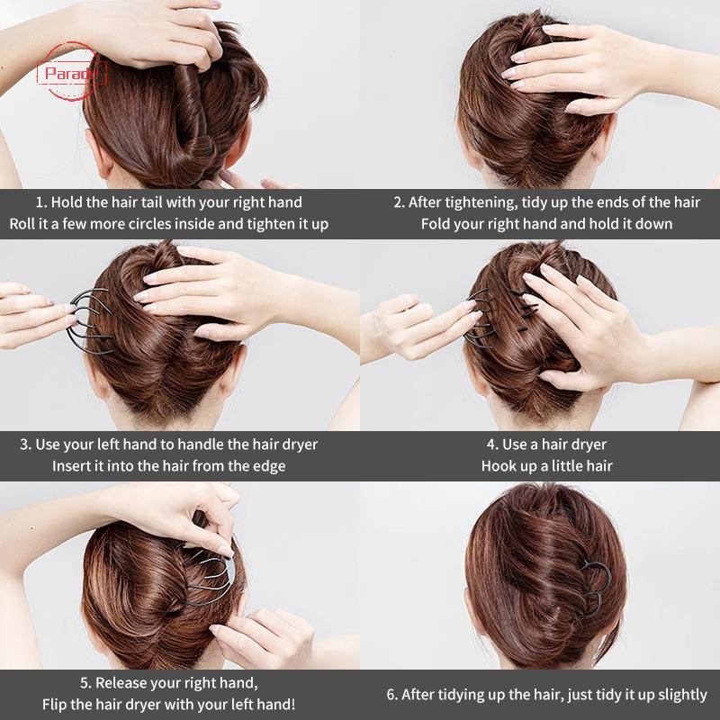 Diễu Hành 1 Chiếc Bé Gái Kim Loại Đen Kẹp Tóc Cho Nữ Kẹp Tóc Lược Lộn Xộn Bun Kẹp Tóc Kẹp Bên Lược Updo Gậy Tạo Kiểu Tóc Dụng Cụ VN