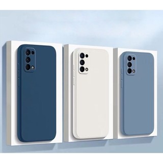 Thời Trang Mới Oppo Reno 5 6 4 4G A74 A52 A72 A92 A36 A76 Khung Ốp Lưng Vuông Mỏng Mềm TPU Vỏ Silicon Có Dây Đeo Tay
