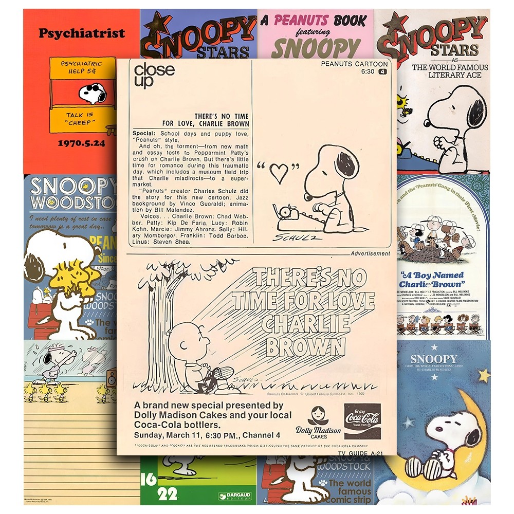 [Giấy] A5 In Màu - Set 50 Tờ Poster Giấy Dán Tường - HÌNH CHÚ CHÓ SNOOPY - Decor Trang Trí Nhà | MS: 111458