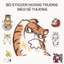 50 sticker MÈO HOÀNG THƯỢNG dùng để trang trí điện thoại di động - ván trượt - vali - laptop - tường