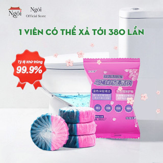 Combo 20 Viên Tẩy Bồn Cầu 2 in 1 Loại Bỏ Mảng Bám, Khử Mùi Hôi, Diệt Vi Khuẩn 99,9% NGÓI HOME - TBC01