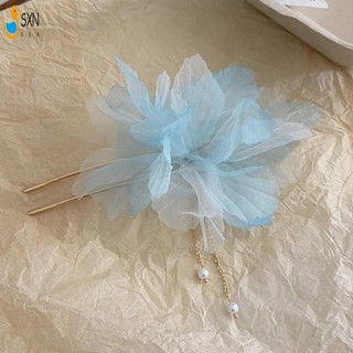 Lưới Vải tuyn Hoa Kẹp Tóc Hình Chữ U Kẹp Tóc Handmade Lâu Dài Tạo Kiểu Tóc Dụng Cụ Cho Sinh Nhật Sân Khấu Đảng Kiểu Tóc Làm
