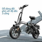Xe đạp điện trợ lực gấp, dễ dàng để vào cốp xe ô tô, động cơ 400W, pin Lithium, bảo hành 18 tháng, xe thay thế — ảnh 2