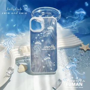 Shine Jellyfish Vỏ Cho Honor X9C X9A X9B X9 X8A X8B X8 X7A X7C X7B X7 X6 X6S X6B X6A X5 X5B Plus 200 Pro Smart Magic 7 6 5 4 Lite Vỏ Sang Trọng Dễ Thương Đẹp Mềm IMD Vỏ Điện Thoại