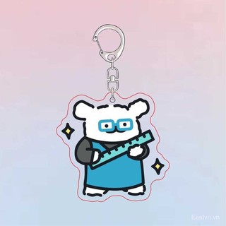 [Móc khóa] [Bán chạy trong cửa hàng] Móc khóa acrylic hình chó con MBTI cá tính Maltese dễ thương cho bạn bè, cặp đôi, ba lô LERI