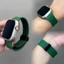 Vỏ bảo vệ màn hình Thay đổi sang Ultra Case + Dây đeo silicon từ tính cho Apple Watch Series11 / 10 46mm 42mm 8 9 7 6 5 4 3 SE 44mm 40mm 45mm 41mm