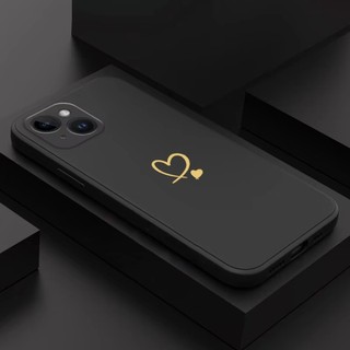 Ốp Điện Thoại Cho iPhone 15 14 13 12 11 Pro Max 15 14 Plus 13 12 mini Vỏ Tình Yêu Đơn Giản Viền Vuông Mặt Sau TPU Mềm