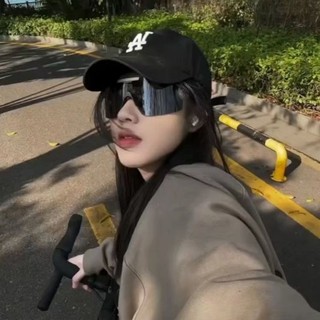 Kính râm thể thao ngoài trời khung lớn Cyberpunk cho nam và nữ, trượt tuyết, leo núi, chống gió, che nắng, kính đi xe đạp I9H7