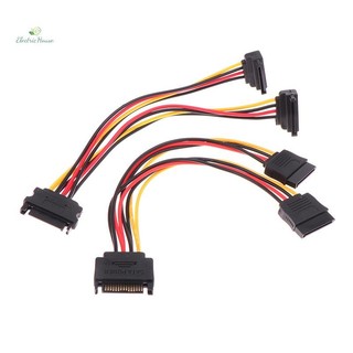 [Nhà Điện] 1 Dây Nối Dài SATA 20CM Cho HDD SSD Đĩa Cứng SATA Power Y Cáp Chia 15 Pin Nam Đến Kép 15 Pin Nữ Cáp Điện mới