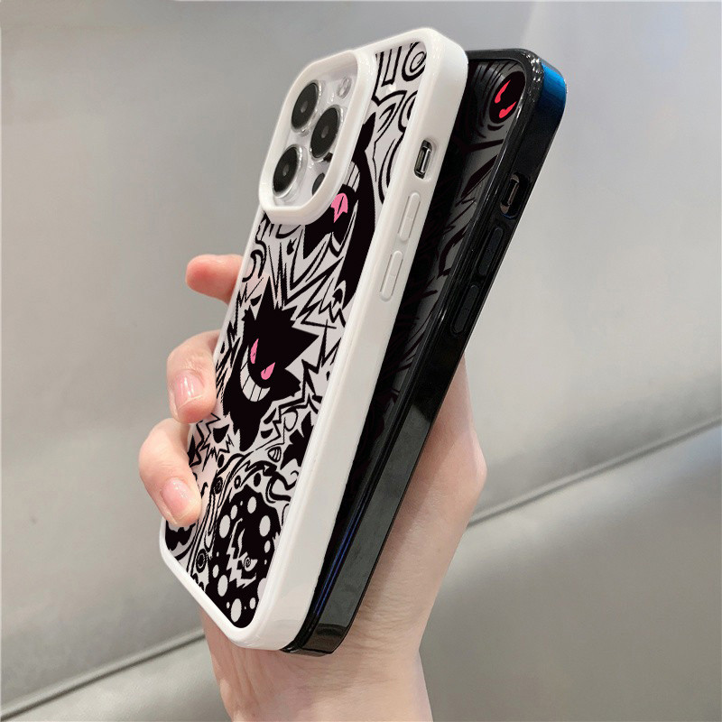 Vỏ Tương Thích Cho Redmi Note 14 13 Pro Plus 5G 12 11 Poco M6 X6 Pro 4G X5 C65 Redmi 14C 13C 13 12 10 Anime Gengar Vỏ Chống Sốc Cứng Trong Suốt