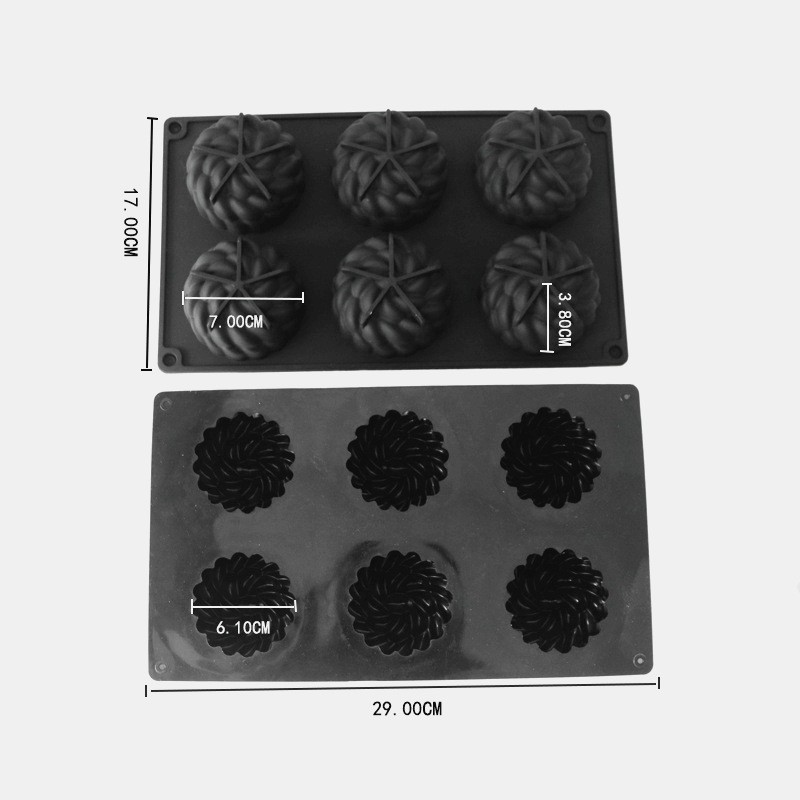 Sant 'Anna Hoa Fondant Silicon Khuôn Mousse Bánh Thơm Nến Xà Phòng Handmade Nướng Tự Làm
