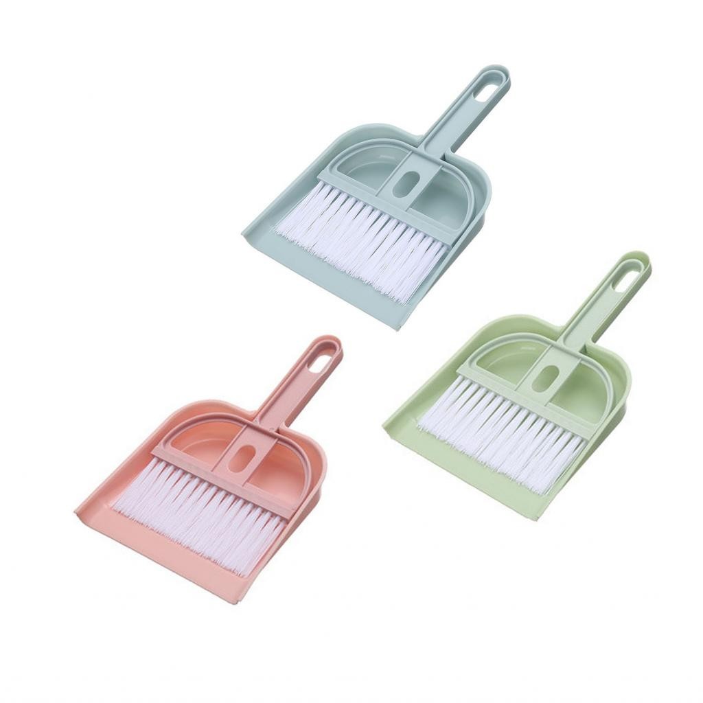 HEEPDD Desktop Broom and Dustpan Set Comprehensive Cleaning Portable ...