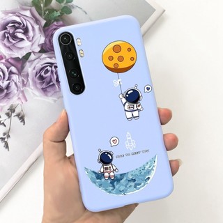 Dành Cho Xiaomi Mi Note 10 Lite Vỏ Mèo Phi Hành Gia Khủng Long Slim Matte Vỏ Điện Thoại Cho Xiaomi Note 10 Lite MiNote 10 Lite