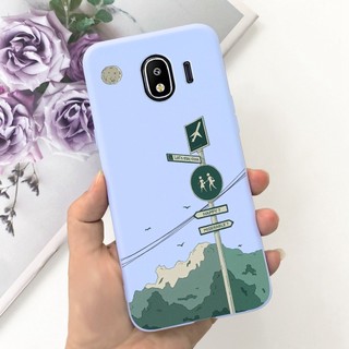 Dành Cho Samsung Galaxy J4 Ốp Lưng 2018 SM-J400F SM-J400G Vỏ Silicon Phi Hành Gia Dễ Thương Mèo Mỏng Vỏ Mềm Cho Samsung J4 2018