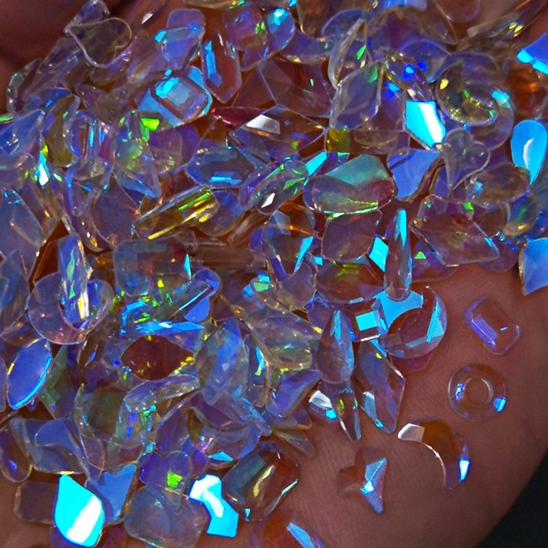 ⚝⚝Bộ đá chân Richh với khoảng 100 viên đá màu Crystal Aurora sang trọng nhỏ