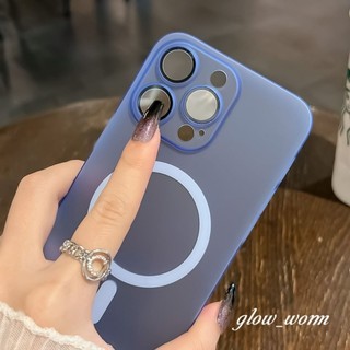 Ốp từ tính sạc không dây cứng siêu mỏng tương thích cho iPhone 15 14 13 12 11 Plus Pro Max