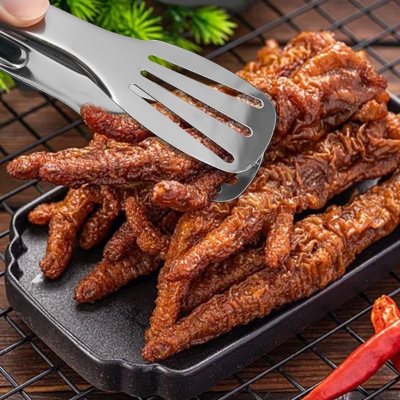 [Nổi bật] Kẹp thực phẩm bằng thép không gỉ - Kẹp lật thịt nướng - Dụng cụ nấu ăn nhà bếp - Chống trượt, Chống bỏng, Tay cầm thoải mái