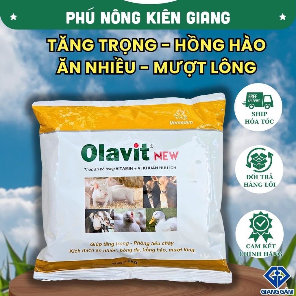 MEN VI SINH TĂNG TRỌNG CHO HEO, GÀ - VMD OLAVIT | Shopee Việt Nam