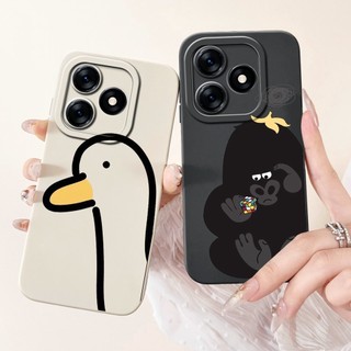 Dành Cho Realme Note 50 2024 Vỏ Bảo Vệ Ống Kính Vuông Realme Note50 4G RMX3834 Vỏ Silicon Mềm Hoạt Hình Gấu Trúc Dễ Thương