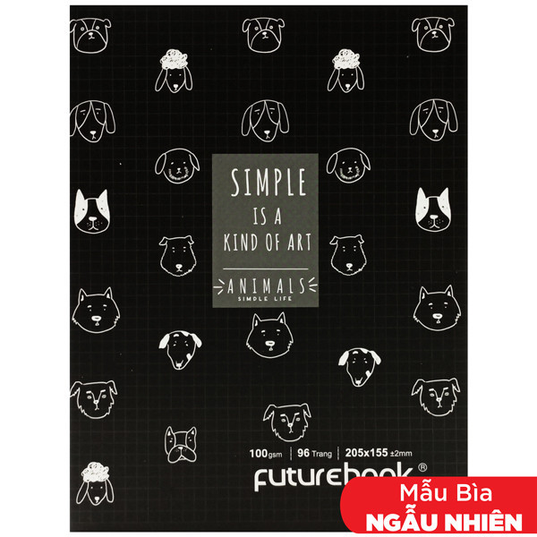 Tập Học Sinh Animals A5 - 4 Ô Ly - 96 Trang 100gsm - futurebook DK021 (Mẫu Màu Giao Ngẫu Nhiên)