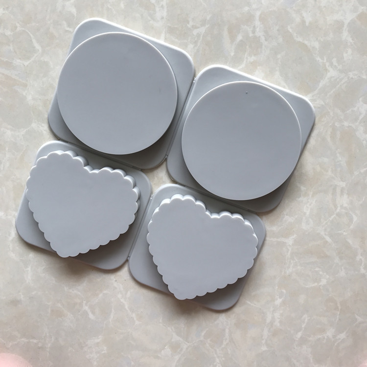 4 Khoang Tròn Hình Trái Tim Silicon Sáp Thẻ Khuôn Thơm Thạch Cao Khuôn Sáp Viên Khuôn Khuôn Socola Khuôn Làm Bánh DIY Khuôn Nướng Bánh