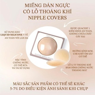 Miếng Dán Silicone Cao Cấp VISECRET Có Lỗ Thoáng Khí Chống Đọng Mồ Hôi Có Thể Tái Sửa Dụng -- 231061