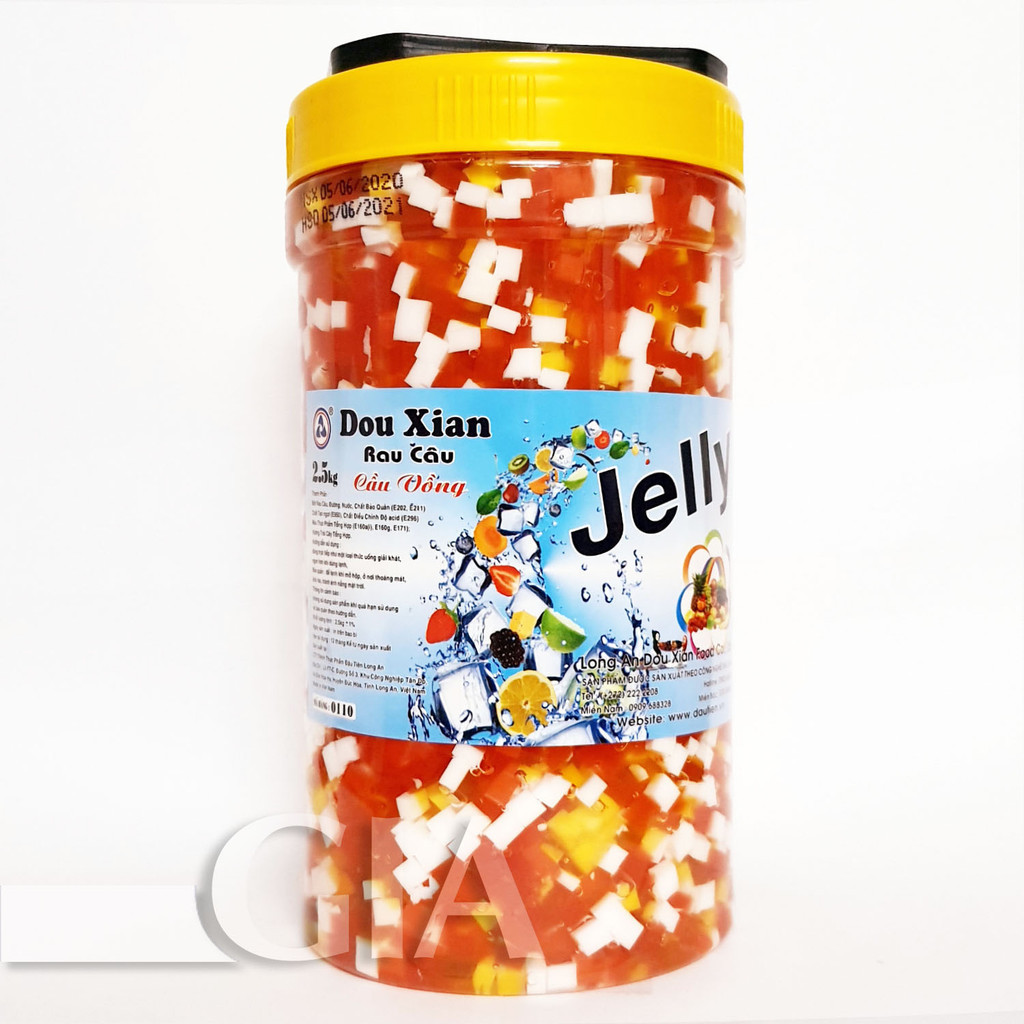 Thạch, hạt trái cây DouXian hộp 2.5kg