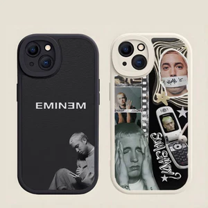 Tp-1 Hop Rapper Eminem Rap Ốp Lưng Điện Thoại Da Cừu Cho Iphone 12 Pro Max 14 11 12 Mini X Xr Xs 8 7 Puls Se Sang Trọng Di Động Cov