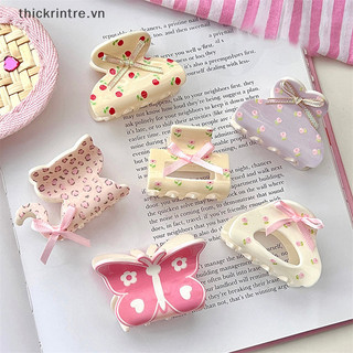 THI Nhiều Màu Sắc Dễ Thương Nhỏ Vuốt Tóc Ngọt Nơ Acetate Phụ Kiện Tóc Cho Nữ Cô Gái Thanh Lịch Tính Khí Kẹp VN