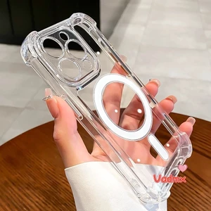 Ốp lưng trong suốt túi khí chống sốc cho Xiaomi Redmi Note 11 11s 10 Pro Max 10S 4G 5G 9 Pro Max 9s Note 13 12S 12 Pro + 4G 5G Turbo Cản sạc không dây từ tính trong suốt