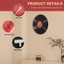 Retro Hoài Cổ Siêu Thanh Đồng Hồ Vinyl Ghi Cá Tính Đồng Hồ Treo Tường Cafe Thanh Trang Trí Đồng Hồ Treo Tường