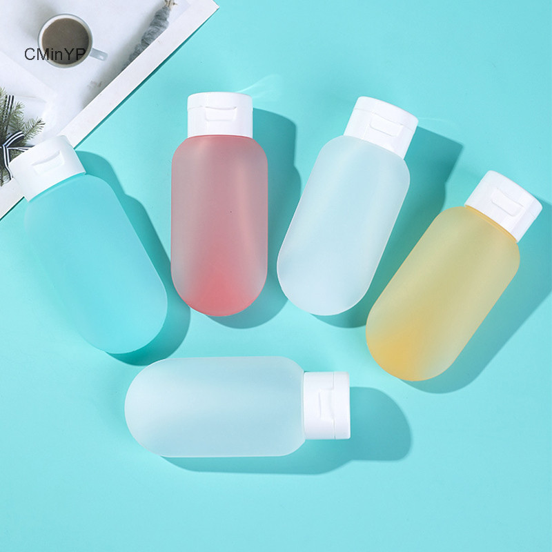Cminyp 3 Cái / bộ Chai Có Thể Đổ Lại 60ml Silicon Mềm Lotion Hộp Bóp Ống Chai Trống Di Động Du Lịch Dầu Gội Chai Vinh Quang