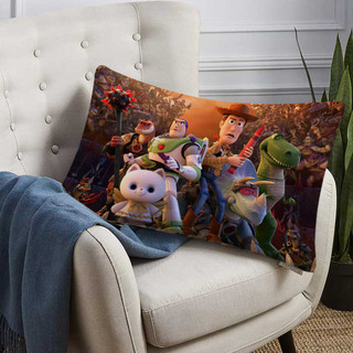 Toy Story 4 Vỏ Gối Hình Chữ Nhật In Bên Đệm Polyester Trang Trí Sofa Nhà (Không Lõi)