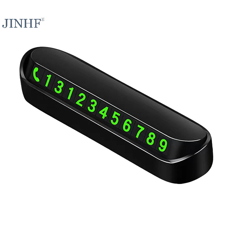 Jinhf Dạ Quang Ô Tô Thẻ Đỗ Xe Tạm Thời Biển Số Điện Thoại Xe Di Chuyển Số Điện Thoại Đỗ Xe Dừng Thẻ Phụ Kiện Ô Tô HOT