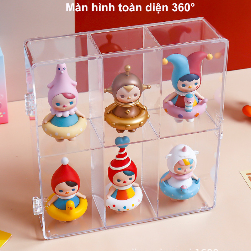 Hộp Đựng Trưng Bày Mô Hình Mika Acrylic Trong Suốt，Tủ trưng bày Lego nước hoa，Chống bụi và chống thấm nước với vách ngăn