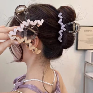 【Kẹp Tóc To】Kẹp Càng Cua To Lớn Acrylic Thời Trang Hàn Quốc