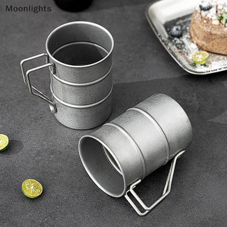 Moonlights Retro Cũ Cà Phê Cốc Nước Phong Cách Công Nghiệp Cốc Dầu Cắm Trại Ngoài Trời Dã Ngoại Bia Cốc Uống Đồ Dùng Thép Không Gỉ EN