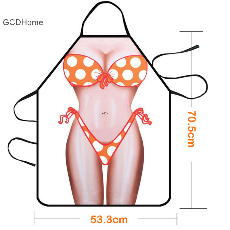 Gcdhome Ngộ nghĩnh Cơ Người Đàn Ông Nhà Bếp Tạp Dề Nữ Gợi Cảm Nấu Ăn Pinafore Dụng Cụ Vệ Sinh Nhà HOT
