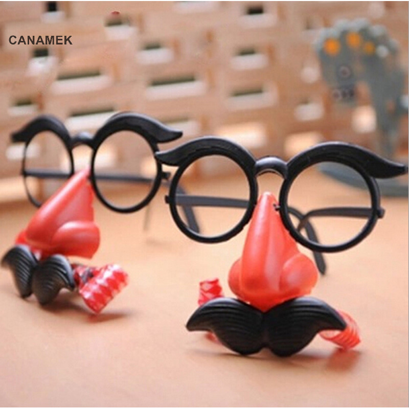 Canamek Vui Chú Hề Kính Trang Phục Tròn Khung Mũi Đỏ w / Còi Cerilla CSF