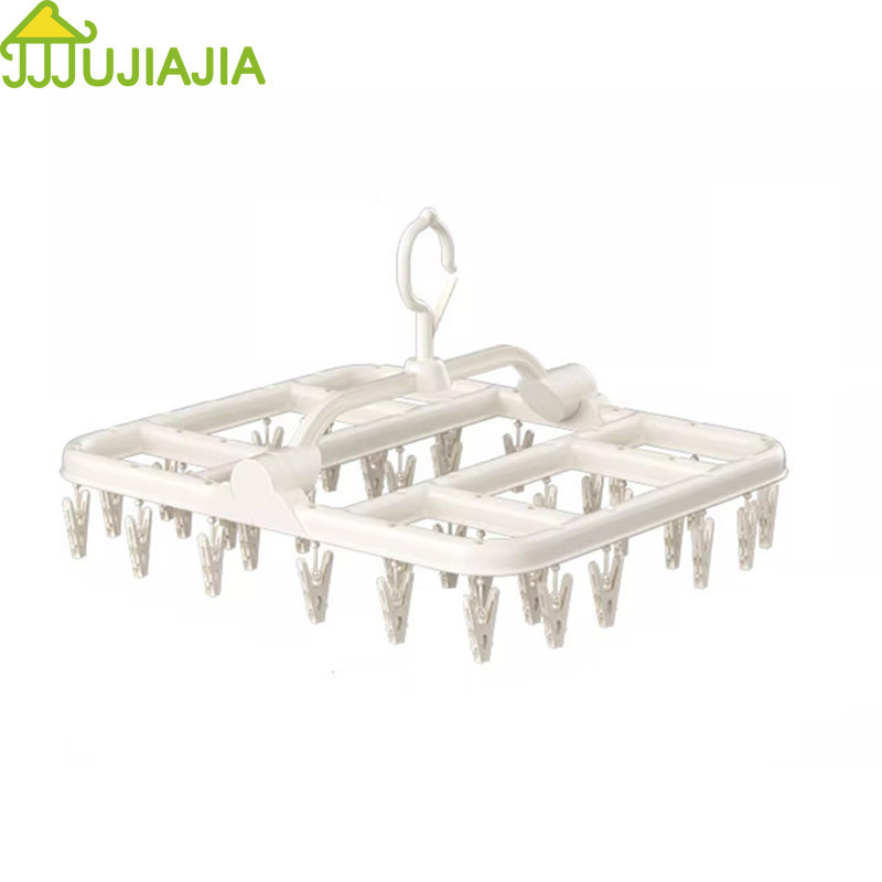 Ảnh Jujiajia Hộ Gia Đình Đa Năng Móc Treo Quần Áo Kích Thước Lớn Tăng Tốc Sấy Quần Áo Kẹp Mạnh Không Dễ Rơi giá treo quần áo cây treo quần áo 1