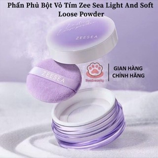 [ CHÍNH HÃNG ZEE SEA ] Phấn Phủ Bột Vỏ Tím Zee Sea Light And Soft Loose Powder 6G