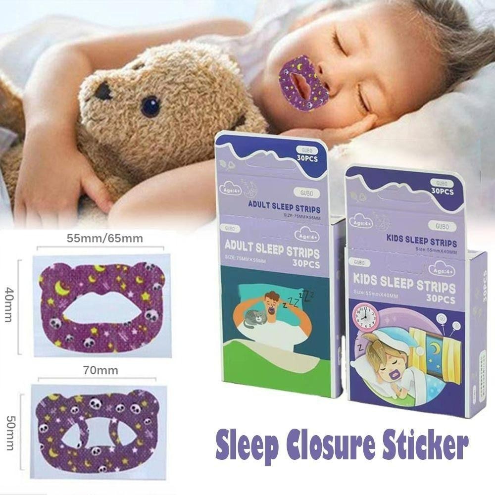 ALLEY 30 Chiếc Băng Đóng Miệng, Dừng Ngáy Hỗ Trợ Giấc Ngủ Miếng Dán Thở Miệng, Chăm Sóc Sức Khỏe Vải Không Dệt Miếng Dán Chống Ngáy